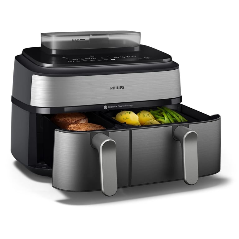 Мультипіч Philips Dual Basket Airfryer 5000 Series (NA555/00) - фото 4