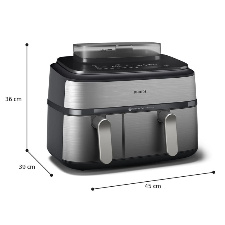 Мультипіч Philips Dual Basket Airfryer 5000 Series (NA555/00) - фото 5