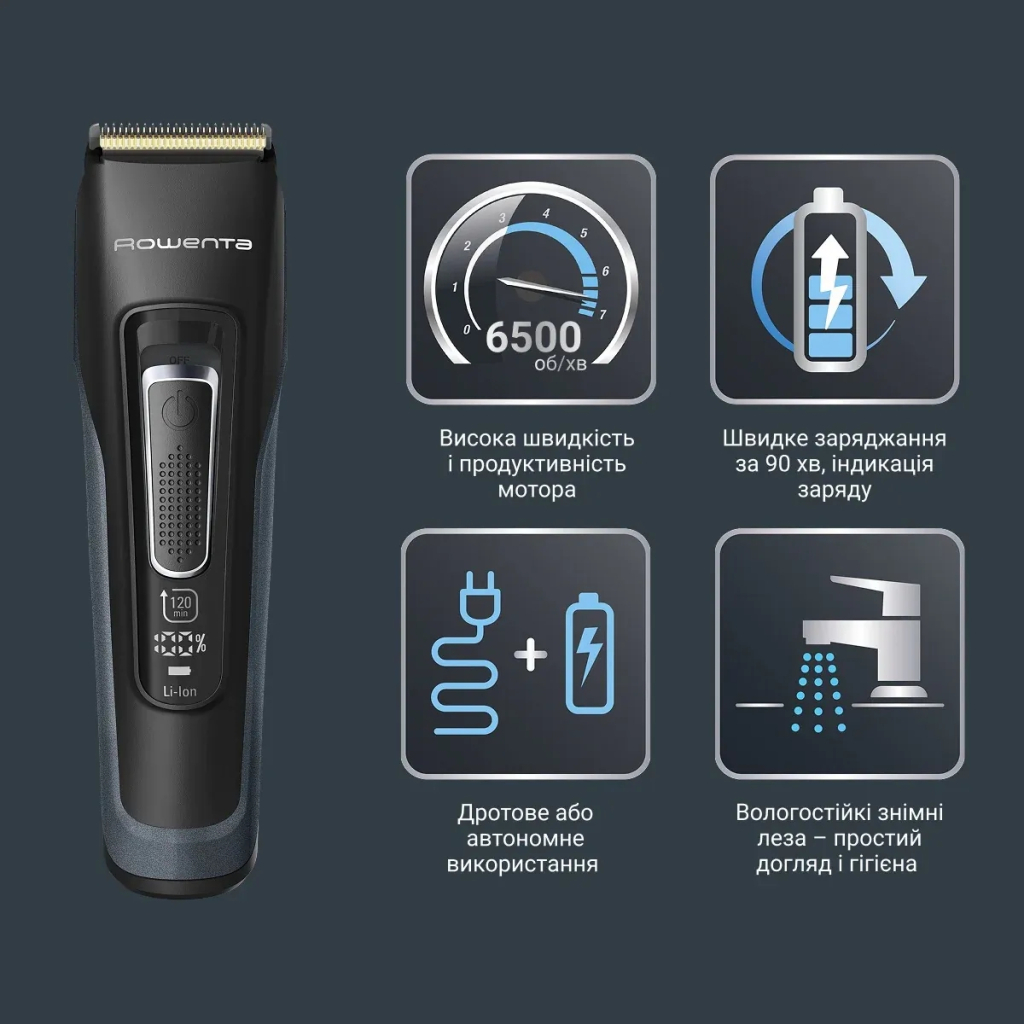 Машинка для стрижки Rowenta TN5244E0 - фото 9 Машинка для стрижки Rowenta TN5244E0 - фото 9