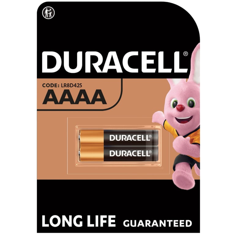 Батарейка AAAA спеціальна лужна LR8D425 1,5V, 2 шт. в упаковці Duracell (5007466) - фото 1