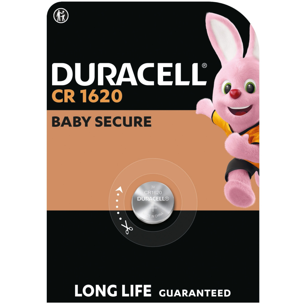 Батарейка CR 1620 спеціальна літієва типу таблетка 1620 3V, 1 шт. в упаковці Duracell (5011069) - фото 1