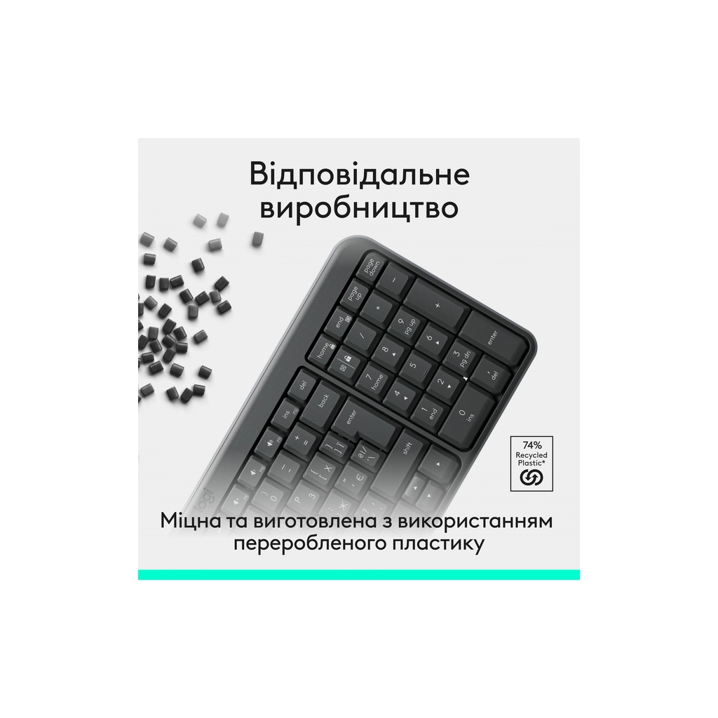 Клавіатура Logitech K250 Bluetooth UA Graphite (920-013822) - фото 6 Клавіатура Logitech K250 Bluetooth UA Graphite (920-013822) - фото 6
