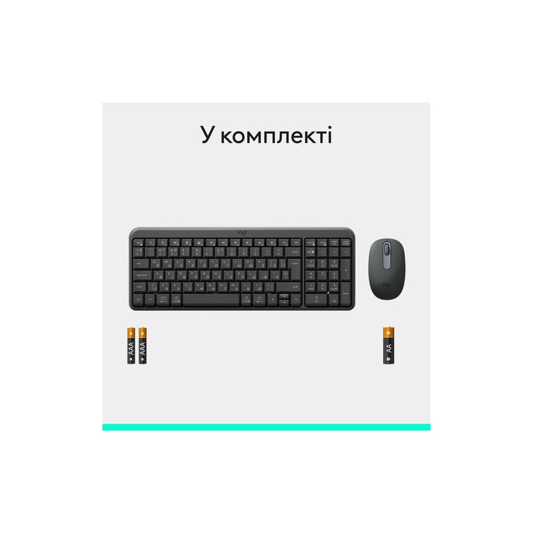 Комплект Logitech MK250 Bluetooth UA Graphite (920-013823) - фото 9