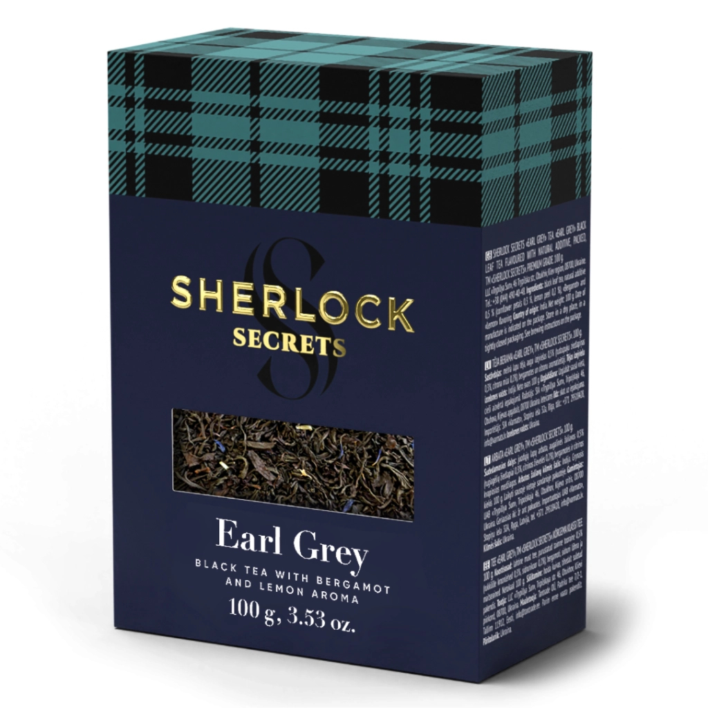 Чай Sherlock Secrets Earl Grey чорний листовий 100 г (shs.00995) - фото 1