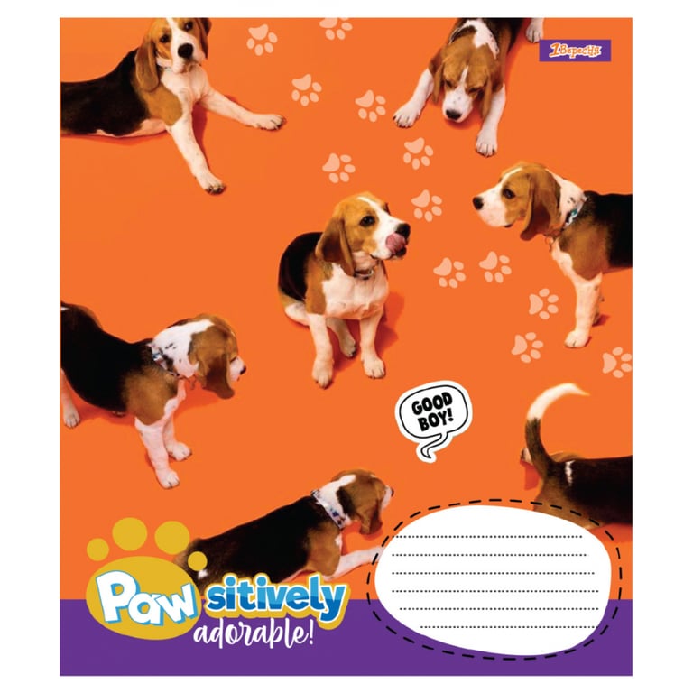 Зошит 1 вересня Pawsitively А5 18 аркушів лінія (768239) - фото 2