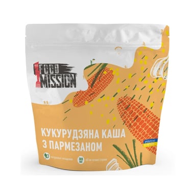Їжа швидкого приготування Food Mission Каша кукурудзяна з пармезаном 100 г (fm.30351) - фото 1