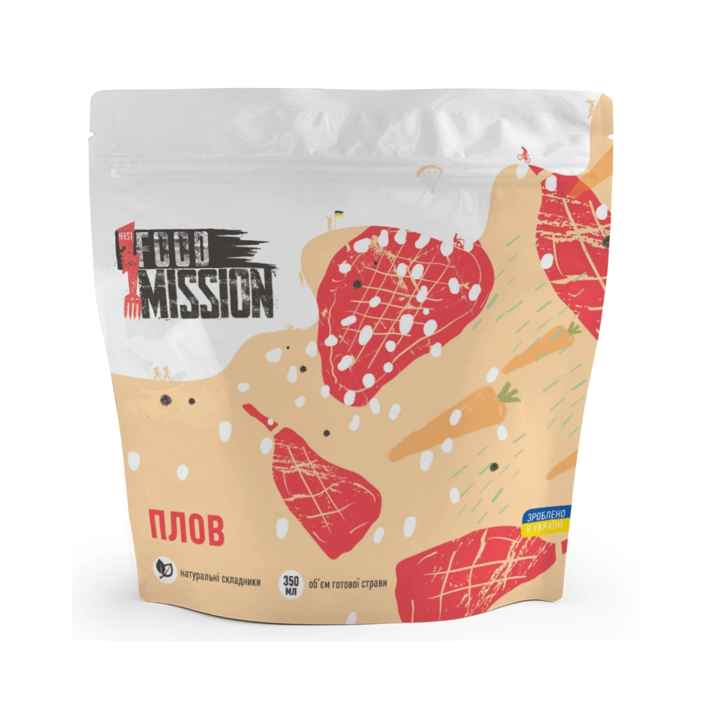 Їжа швидкого приготування Food Mission Плов 100 г (fm.30399) - фото 1 Їжа швидкого приготування Food Mission Плов 100 г (fm.30399) - фото 1