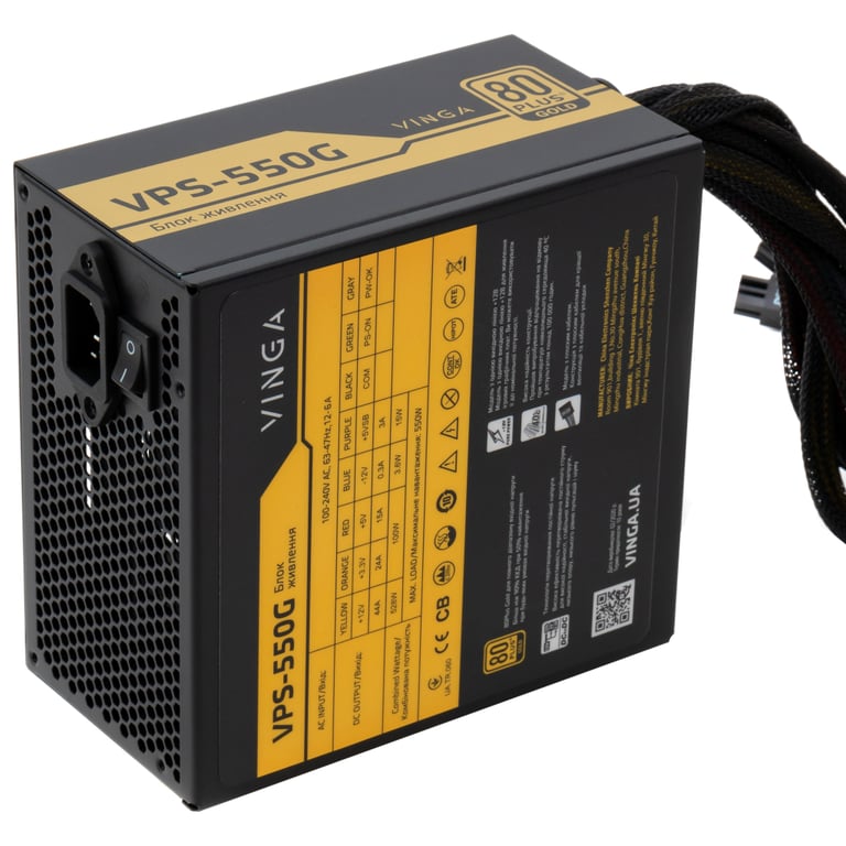 Блок живлення Vinga 550W (VPS-550G) - фото 3