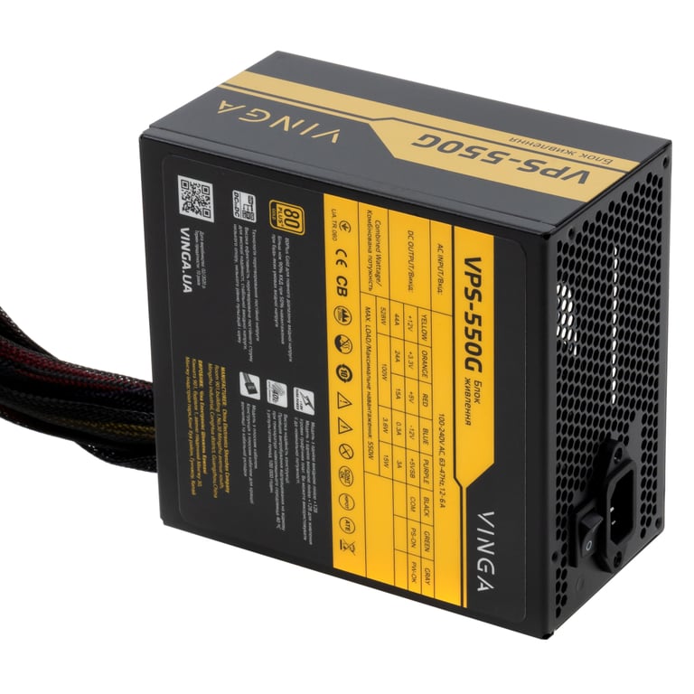 Блок живлення Vinga 550W (VPS-550G) - фото 4