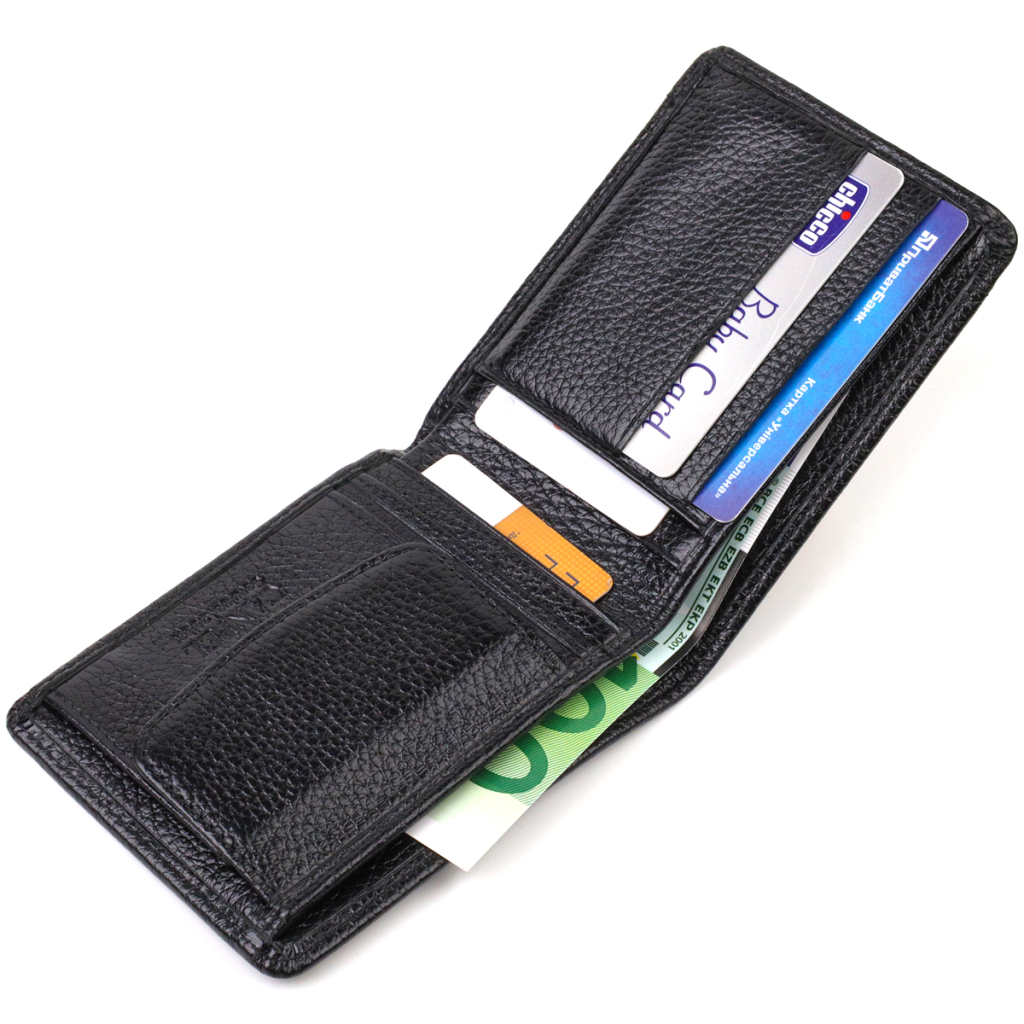 Гаманець Canpellini З натуральної шкіри Чорний (21875) - фото 7 Гаманець Canpellini З натуральної шкіри Чорний (21875) - фото 7