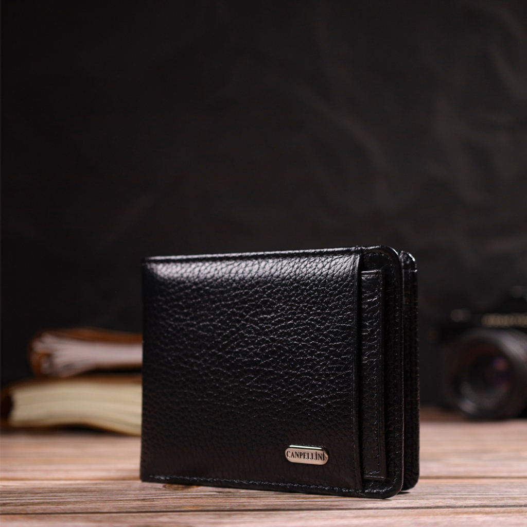 Гаманець Canpellini З натуральної шкіри Чорний (21875) - фото 8 Гаманець Canpellini З натуральної шкіри Чорний (21875) - фото 8