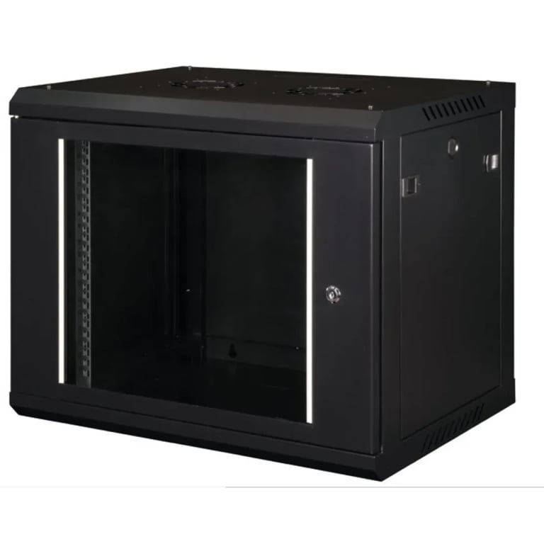 Шафа настінна Hypernet 9U 19" 600x450 ProLine (PL-WMNC-9U-BLACK) - фото 1