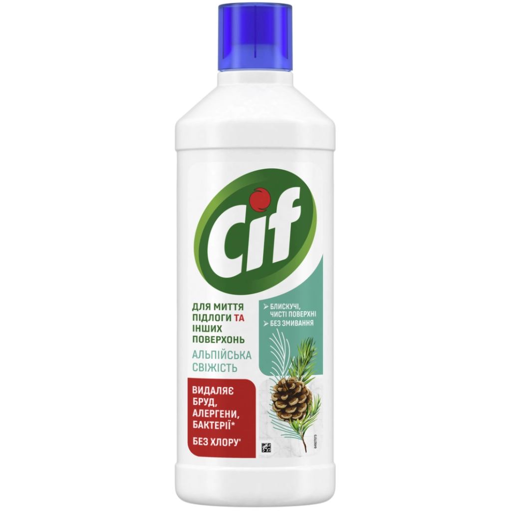 Засіб для миття підлоги Cif Альпійська свіжість 1.1 л (8721201974717) - фото 1 Засіб для миття підлоги Cif Альпійська свіжість 1.1 л (8721201974717) - фото 1