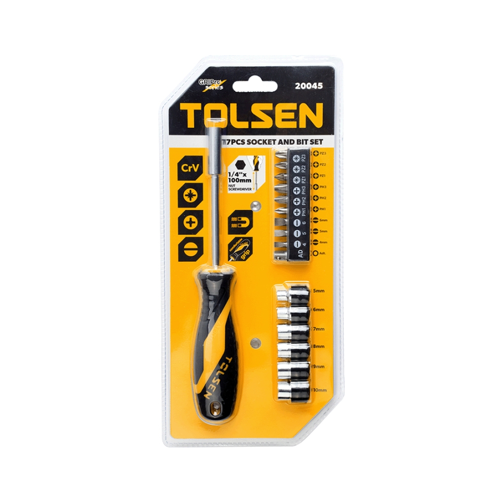 Викрутка Tolsen 17 насадок (20045) - фото 2 Викрутка Tolsen 17 насадок (20045) - фото 2