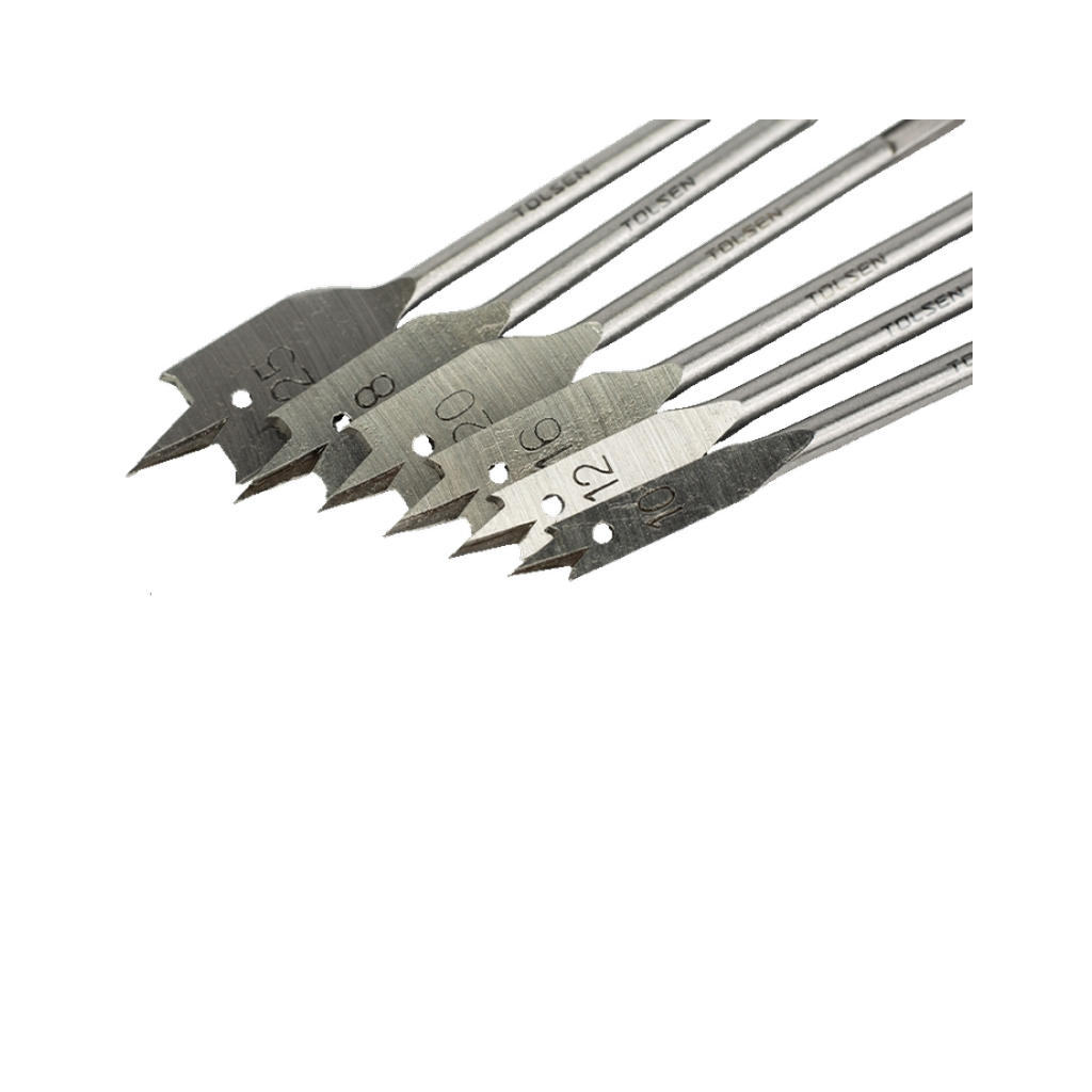 Набір свердл Tolsen пласких по дереву 6 шт 10, 12, 16, 18, 20, 25мм (75655) - фото 6 Набір свердл Tolsen пласких по дереву 6 шт 10, 12, 16, 18, 20, 25мм (75655) - фото 6