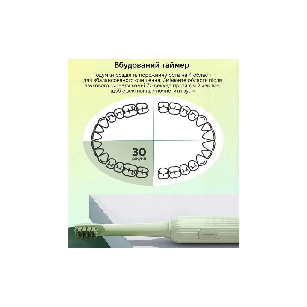 Електрична зубна щітка Xiaomi Mint5 Sonik Green (MINT5-G) - фото 4 Електрична зубна щітка Xiaomi Mint5 Sonik Green (MINT5-G) - фото 4
