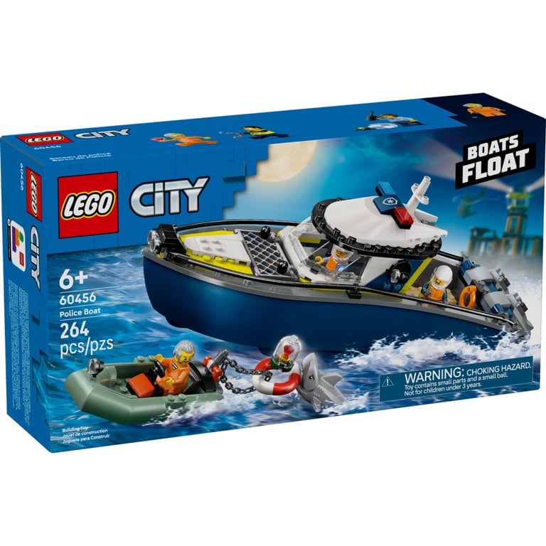 Конструктор LEGO City Переслідування на поліцейському катері (60456)