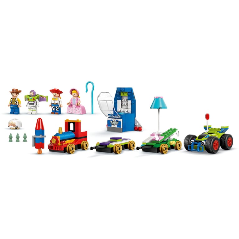Конструктор LEGO Disney та Pixar Святкування з Історії іграшок: поїзд та авто для гонок (43264) - фото 6