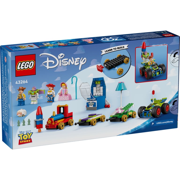 Конструктор LEGO Disney та Pixar Святкування з Історії іграшок: поїзд та авто для гонок (43264) - фото 7