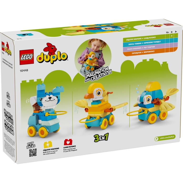 Конструктор LEGO DUPLO Тварини на колесах 3 в 1 (10448-) - фото 7