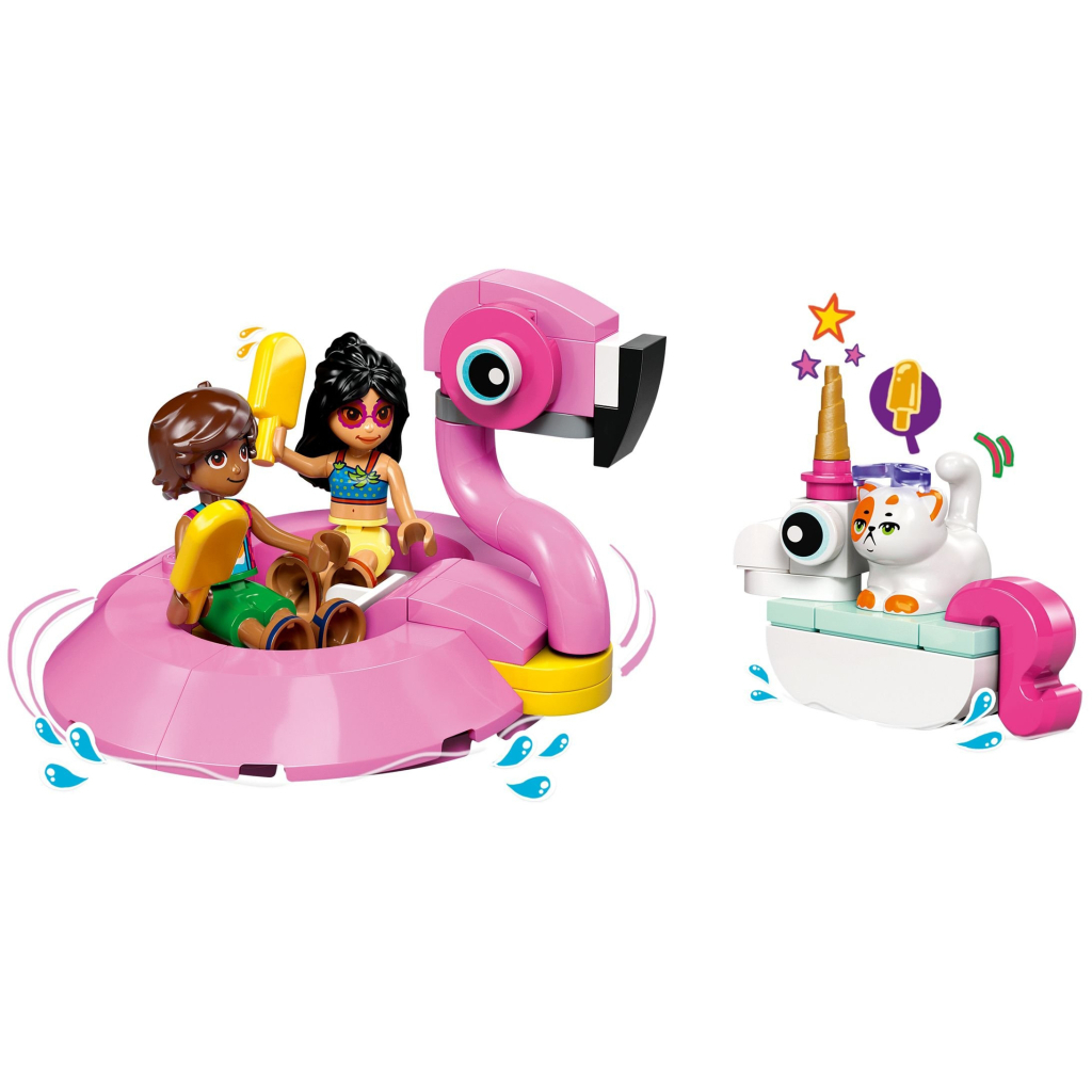 Конструктор LEGO Friends Вечірка єдинорога та фламінго біля басейну (42658) - фото 5 Конструктор LEGO Friends Вечірка єдинорога та фламінго біля басейну (42658) - фото 5