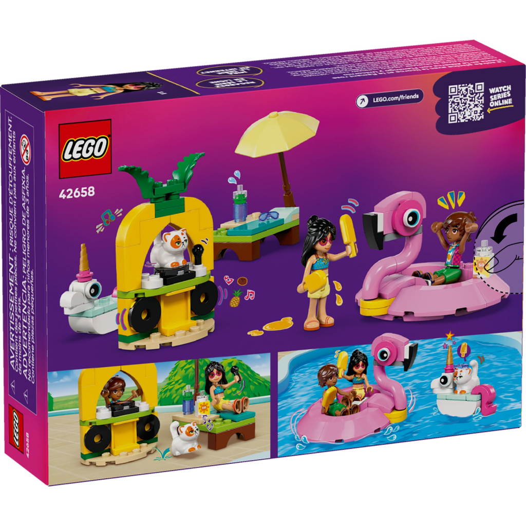 Конструктор LEGO Friends Вечірка єдинорога та фламінго біля басейну (42658) - фото 6 Конструктор LEGO Friends Вечірка єдинорога та фламінго біля басейну (42658) - фото 6