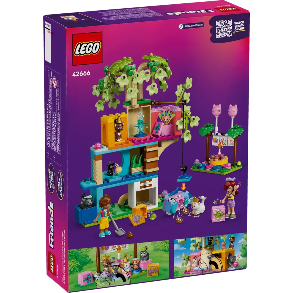 Конструктор LEGO Friends День народження кота та будинок на дереві (42666) - фото 6 Конструктор LEGO Friends День народження кота та будинок на дереві (42666) - фото 6