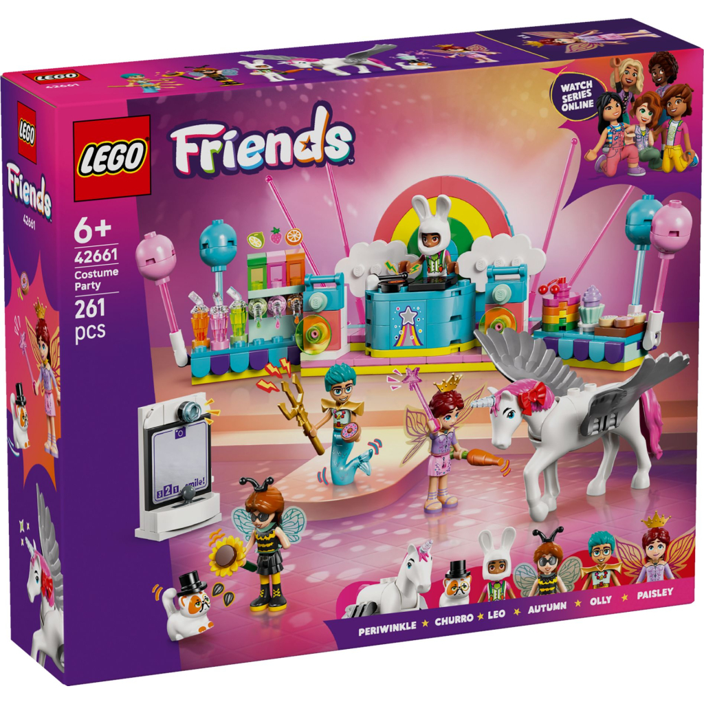 Конструктор LEGO Friends Костюмована вечірка з єдинорогом та феєю (42661) - фото 1