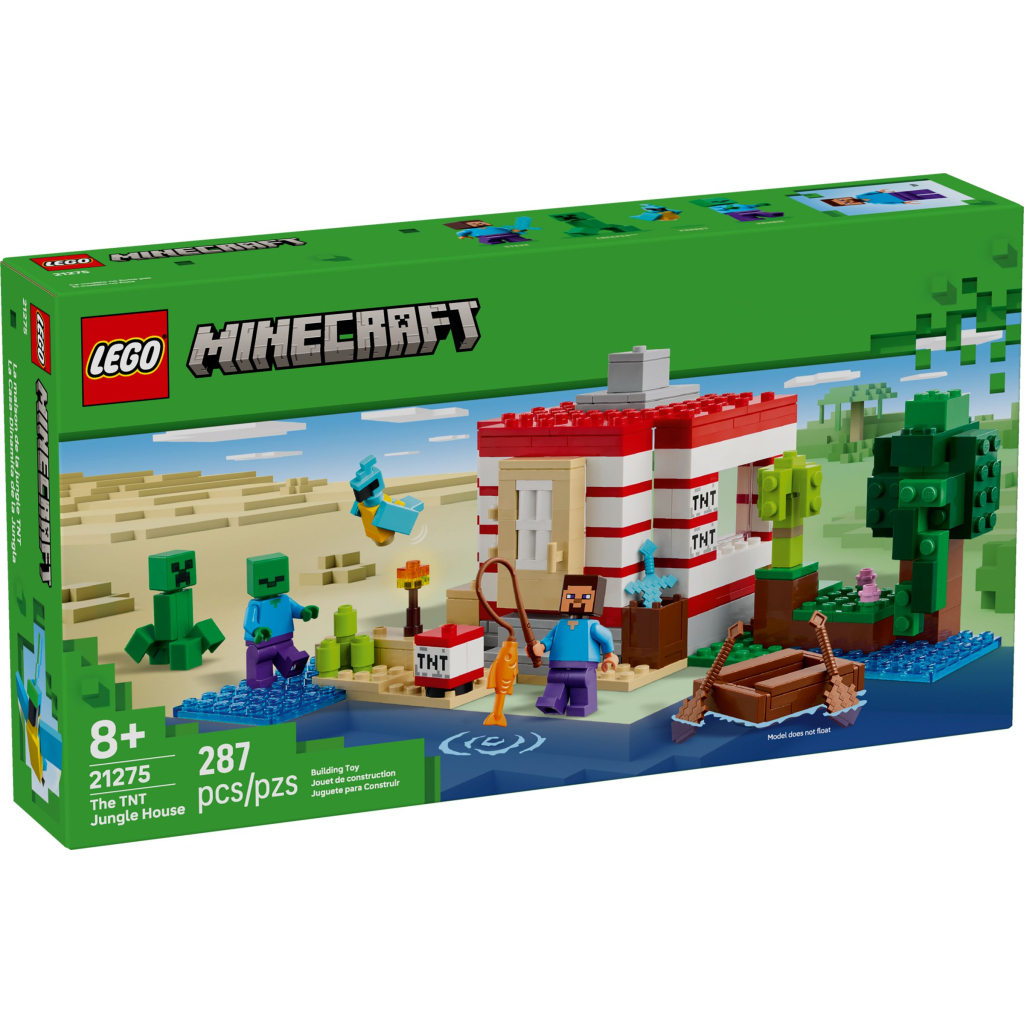 Конструктор LEGO Minecraft Будинок із вибухівки в джунглях (21275) - фото 1 Конструктор LEGO Minecraft Будинок із вибухівки в джунглях (21275) - фото 1