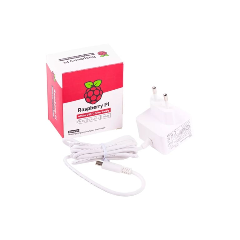 Блок живлення для Мікро ПК Raspberry Pi for Raspberry Pi 4 5V/3A USB-C white (SC0753) - фото 2