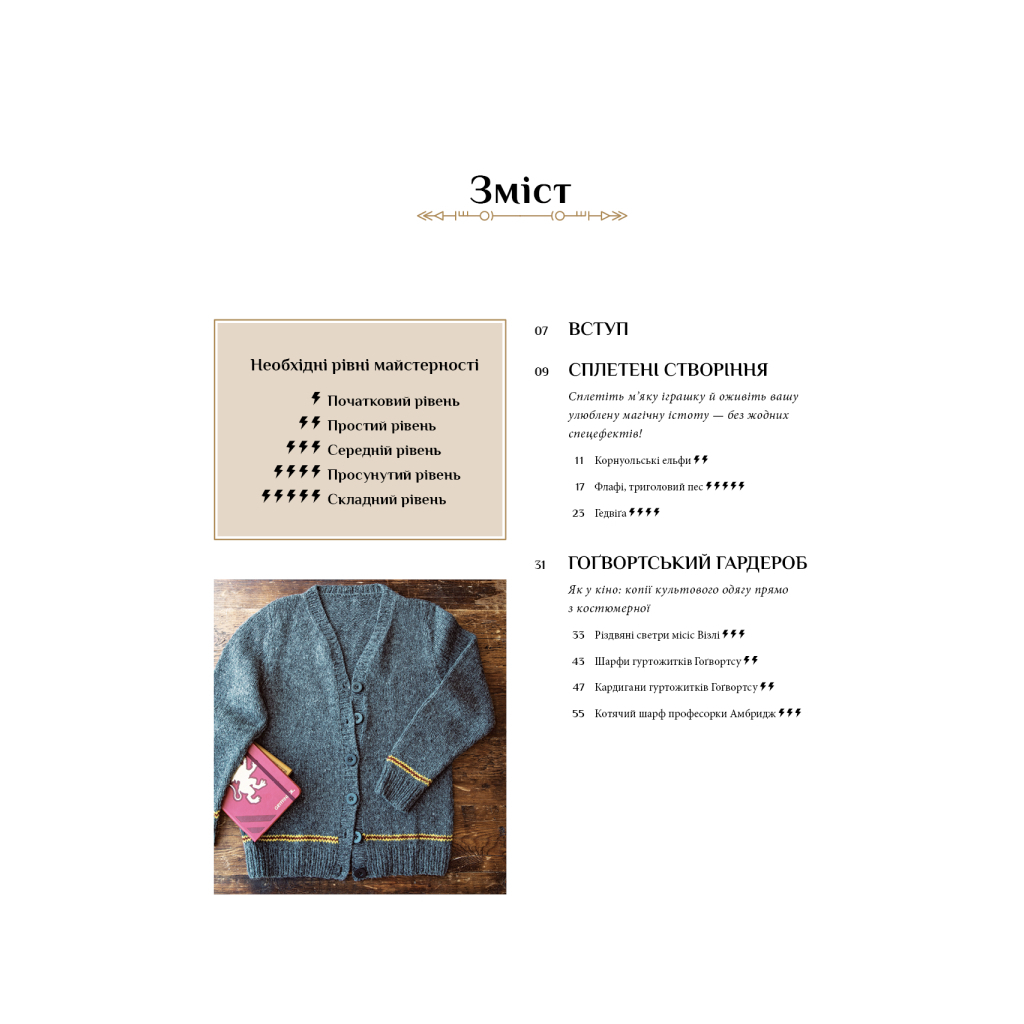 Книга Гаррі Поттер. Магія плетіння. Офіційна книга плетених моделей за мотивами улюблених фільмів BookChef (9786175483800) - фото 5 Книга Гаррі Поттер. Магія плетіння. Офіційна книга плетених моделей за мотивами улюблених фільмів BookChef (9786175483800) - фото 5