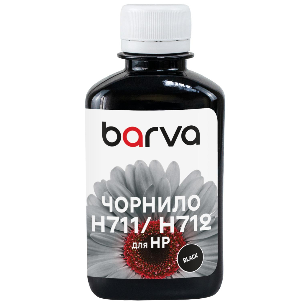 Чорнило Barva HP 711/712 180ml BK, pigment (H711-857) - фото 1
