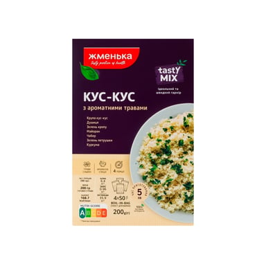 Крупа Жменька Кус-кус з ароматними травами 200 г (4820152181893) - фото 1