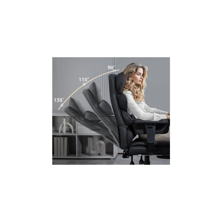 Офісне крісло GT Racer B-2511 Fabric Black - фото 5
