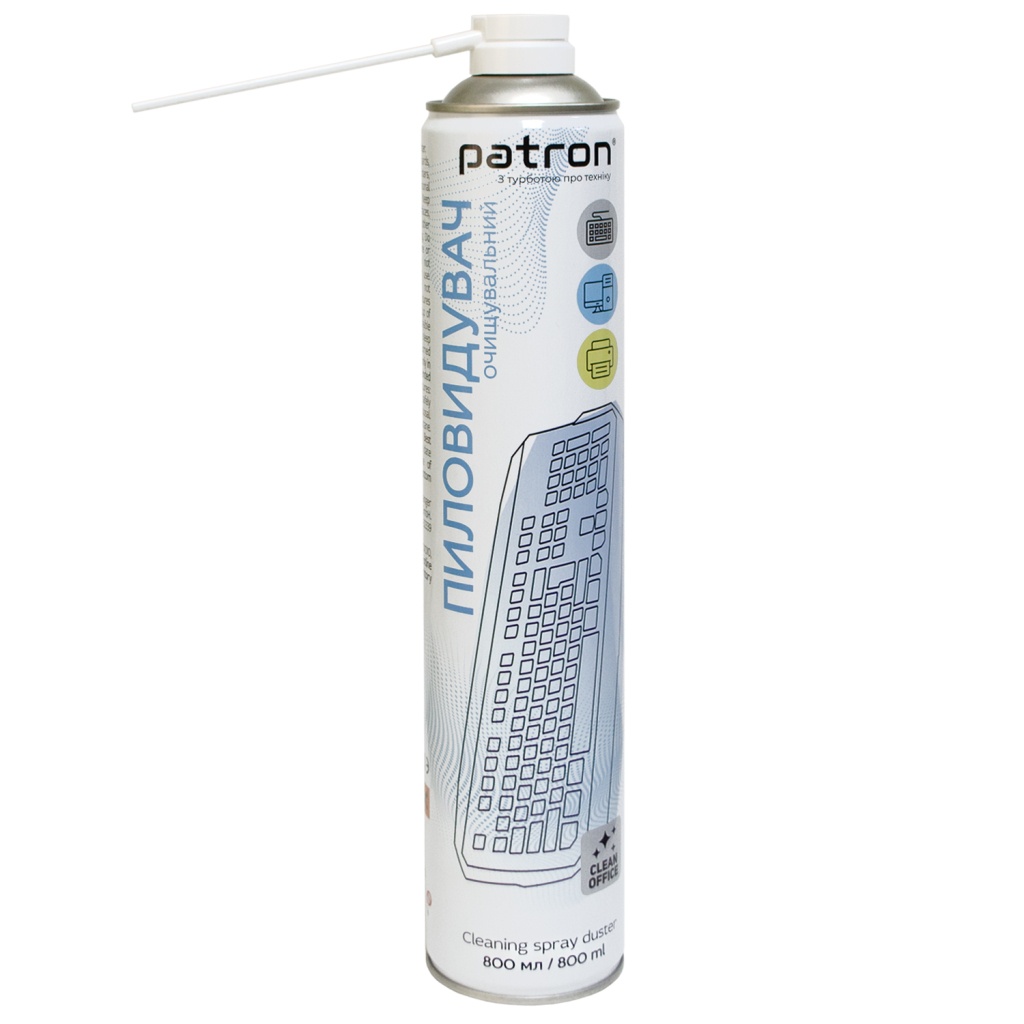 Стиснене повітря для чистки spray duster 800ml Patron (F3-020-800) - фото 1