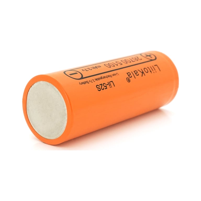 Акумулятор 26700 Li-Ion 5000mah 5100-5200mah, 3.7V (2.75-4.2V), Orange Liitokala (Lii-52S) - фото 2