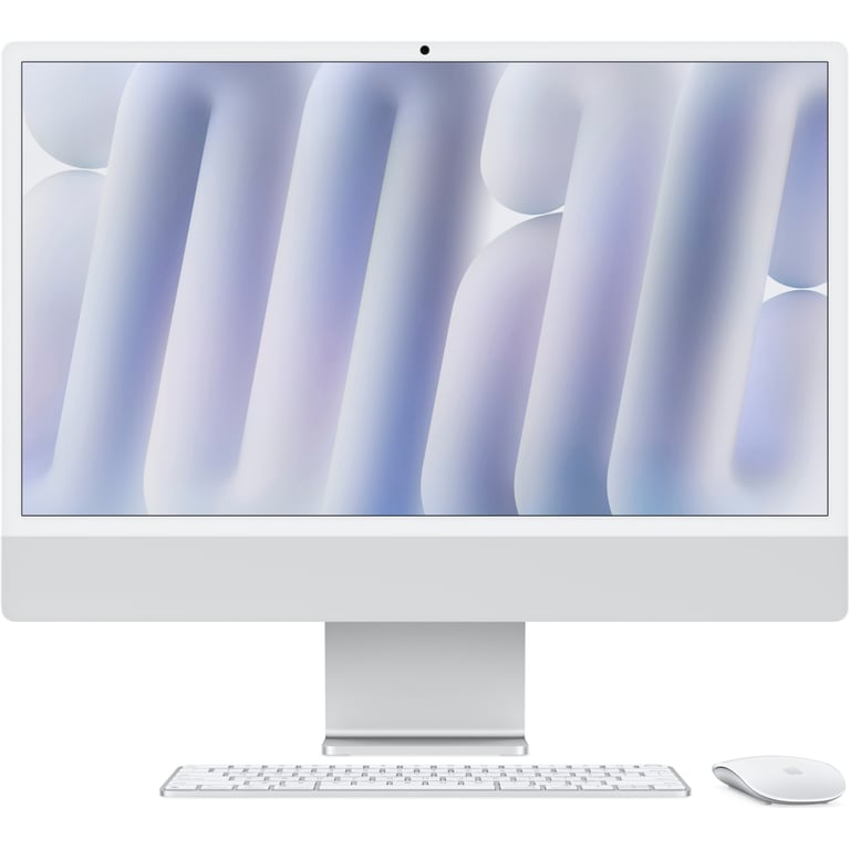 Комп'ютер Apple 24" iMac Retina 4.5K / Apple M4 (10-c/CPU, 10-c/GPU), 16, 512, Silver, Model A3137 (MWUV3UA/A) - фото 1
