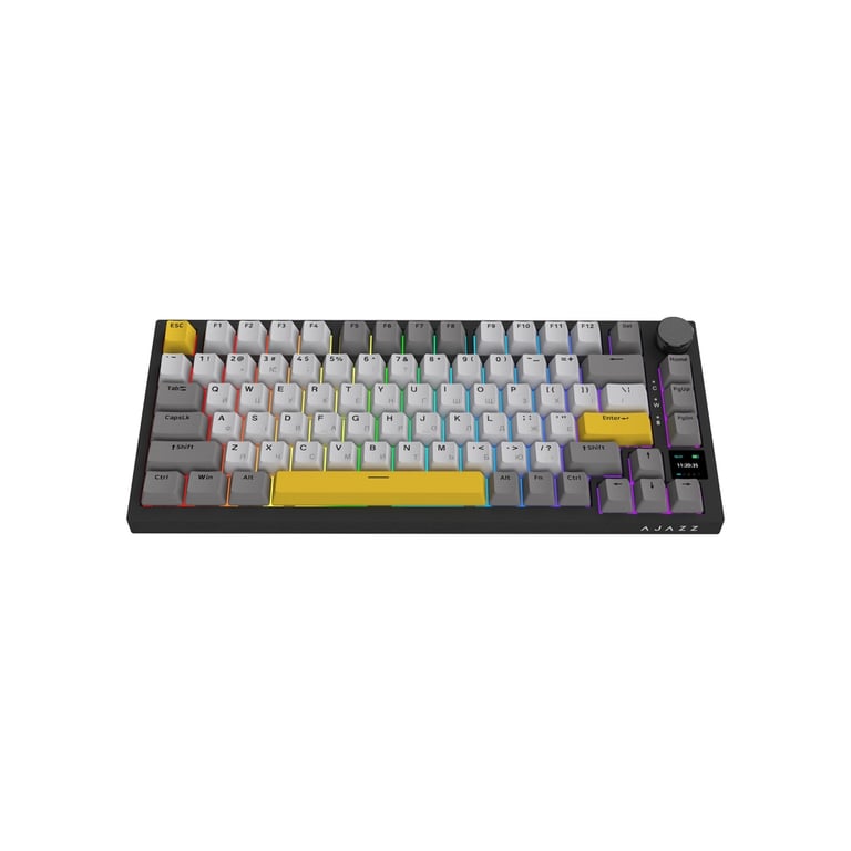 Клавіатура Ajazz AK820 Pro Flying Fish Switch Black RGB USB/Wireless/Bluetooth UA Black (AK820PRO-FF-BGY) - фото 3