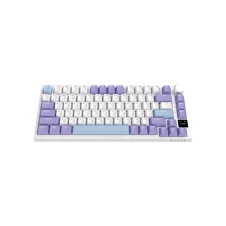 Клавіатура Ajazz AK820 Pro Flying Fish Switch Purple RGB USB/Wireless/Bluetooth UA Purple (AK820PRO-FF-PWB) - фото 3