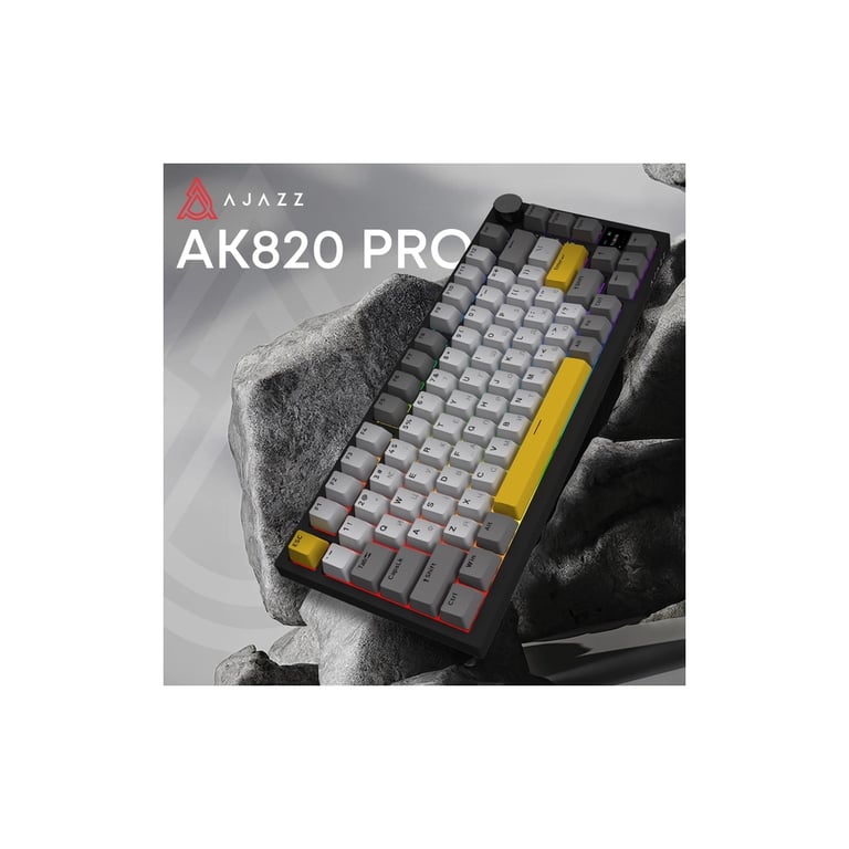Клавіатура Ajazz AK820 Pro Flying Fish Switch Purple RGB USB/Wireless/Bluetooth UA Purple (AK820PRO-FF-PWB) - фото 8