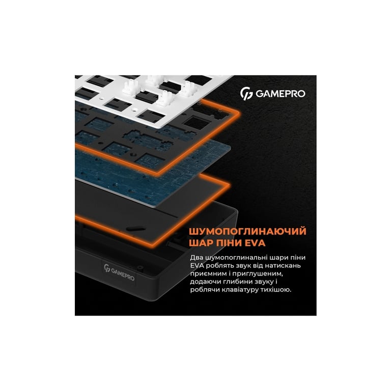 Клавіатура GamePro MK130G Pro Outemu Red Switch Hot-Swap 60 RGB USB/Wireless/Bluetooth Black (MK130G Pro) - фото 9