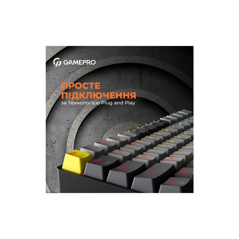 Клавіатура GamePro MK130G Pro Outemu Red Switch Hot-Swap 60 RGB USB/Wireless/Bluetooth Black (MK130G Pro) - фото 10