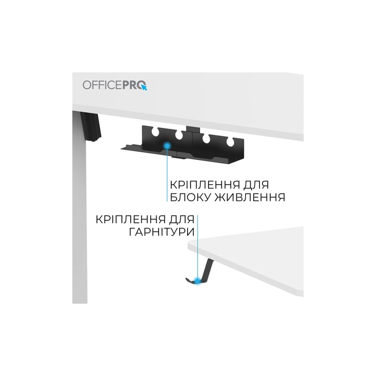 Комп'ютерний стіл OfficePro ODE1670W White (ODE1670W) - фото 9