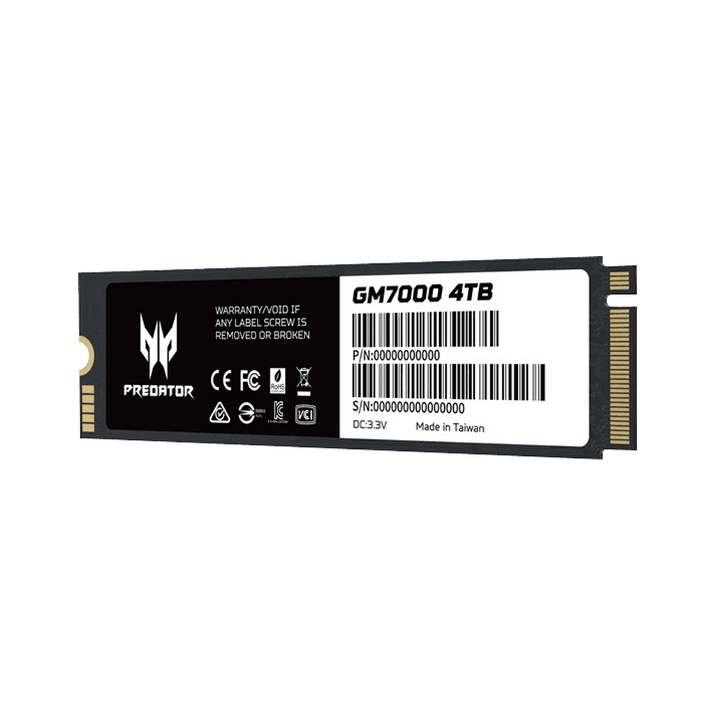 Накопичувач SSD M.2 2280 4TB GM7000 Acer Predator (BL.9BWWR.107) - фото 7 Накопичувач SSD M.2 2280 4TB GM7000 Acer Predator (BL.9BWWR.107) - фото 7