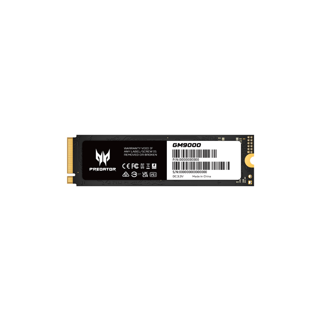 Накопичувач SSD M.2 2280 2TB GM9000 Acer Predator (BL.9BWWR.130) - фото 2 Накопичувач SSD M.2 2280 2TB GM9000 Acer Predator (BL.9BWWR.130) - фото 2
