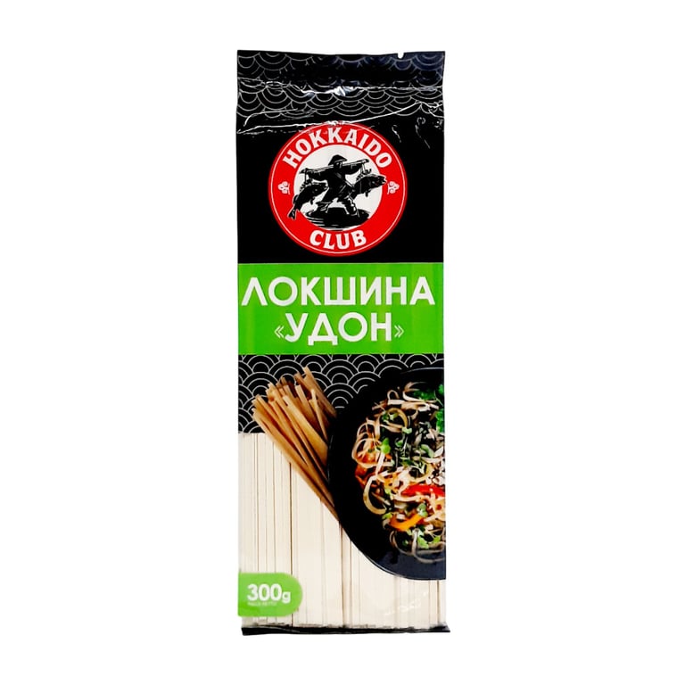 Макарони Hokkaido Club Локшина Удон 300 г (4820172440987)