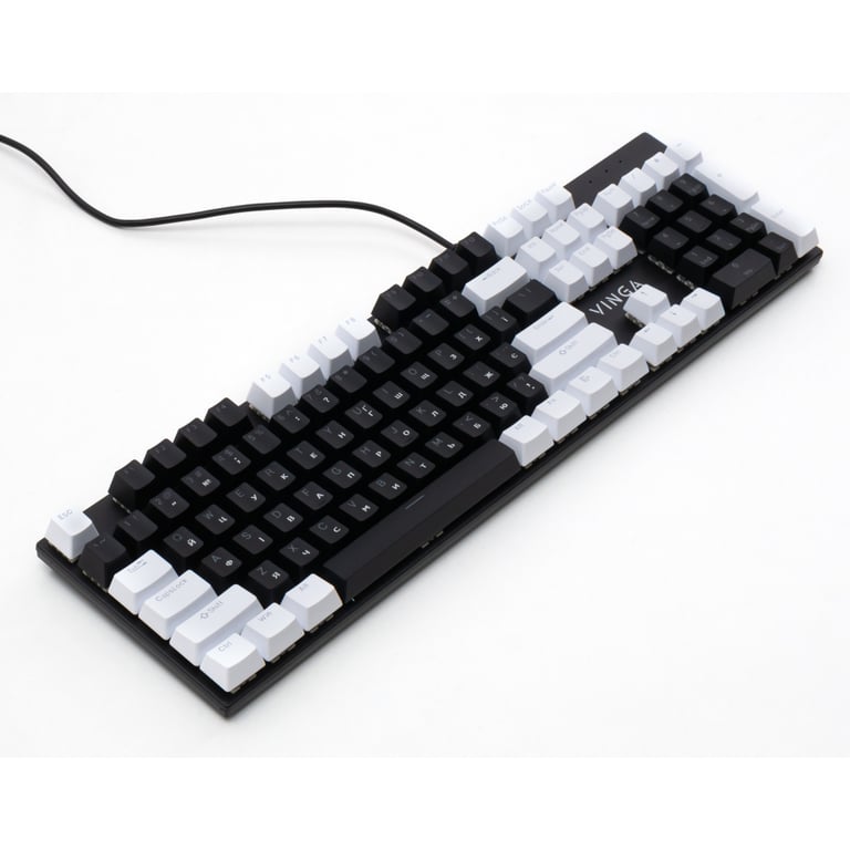 Клавіатура Vinga KBGM-095 LED Orange Switch USB White/Black (KBGM-095Y White/Black) - фото 3