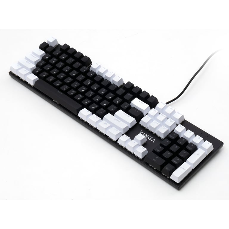 Клавіатура Vinga KBGM-095 LED Brown Switch USB White/Black (KBGM-095BR White/Black) - фото 4