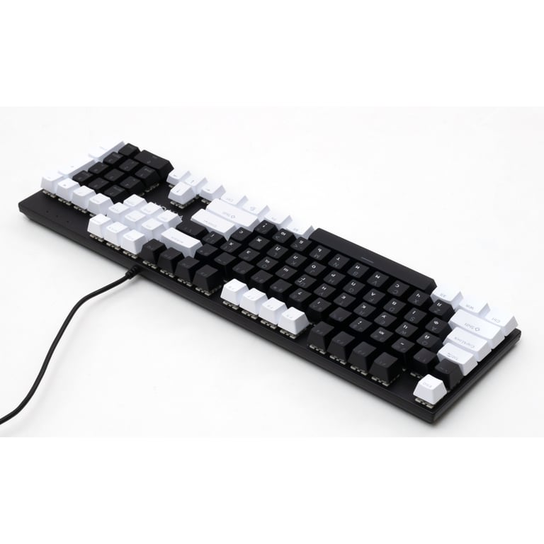 Клавіатура Vinga KBGM-095 LED Brown Switch USB White/Black (KBGM-095BR White/Black) - фото 5