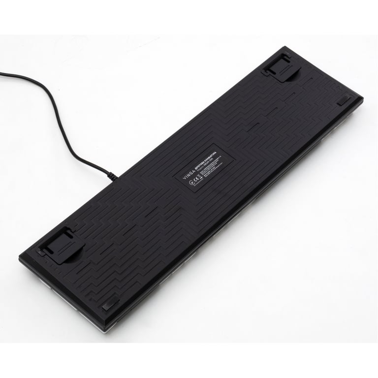 Клавіатура Vinga KBGM-095 LED Brown Switch USB White/Black (KBGM-095BR White/Black) - фото 7